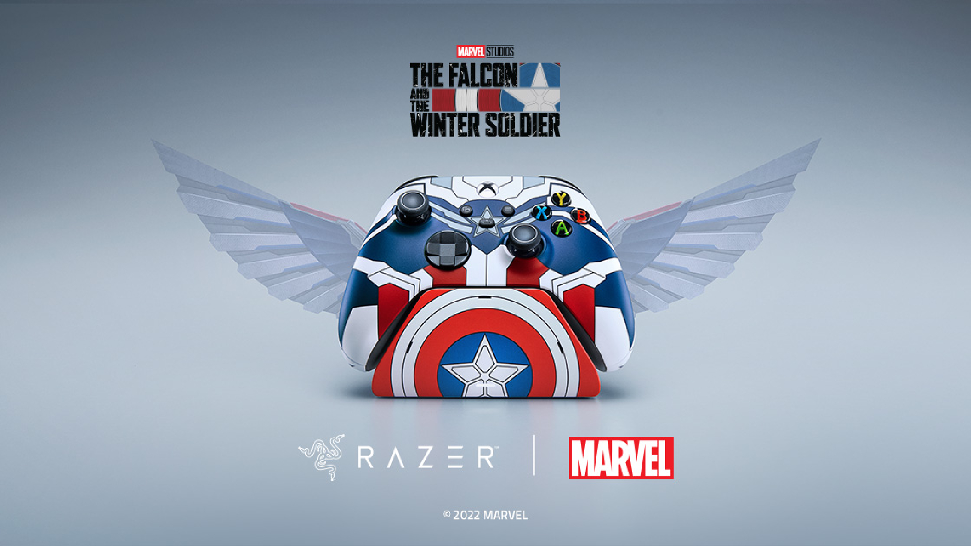 دسته ایکس باکس Razer limited Edition طرح Captain America