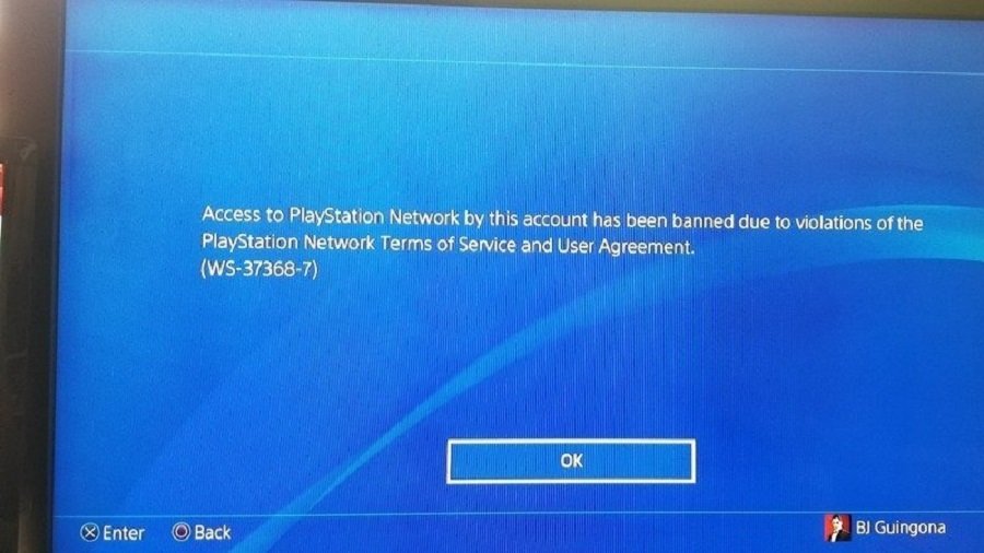 PS4 Ban