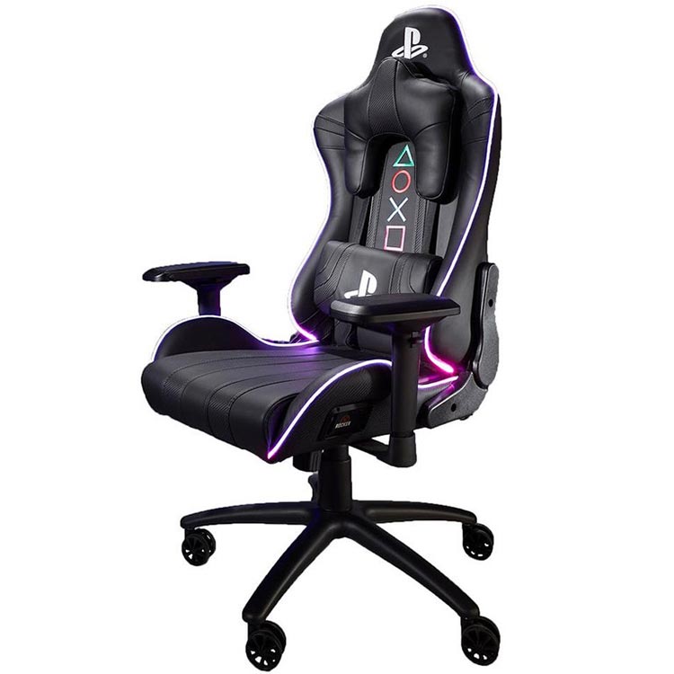 خرید صندلی گیمینگ X Rocker Amarok طرح PlayStation با نورپردازی RGB - نخل  مارکت
