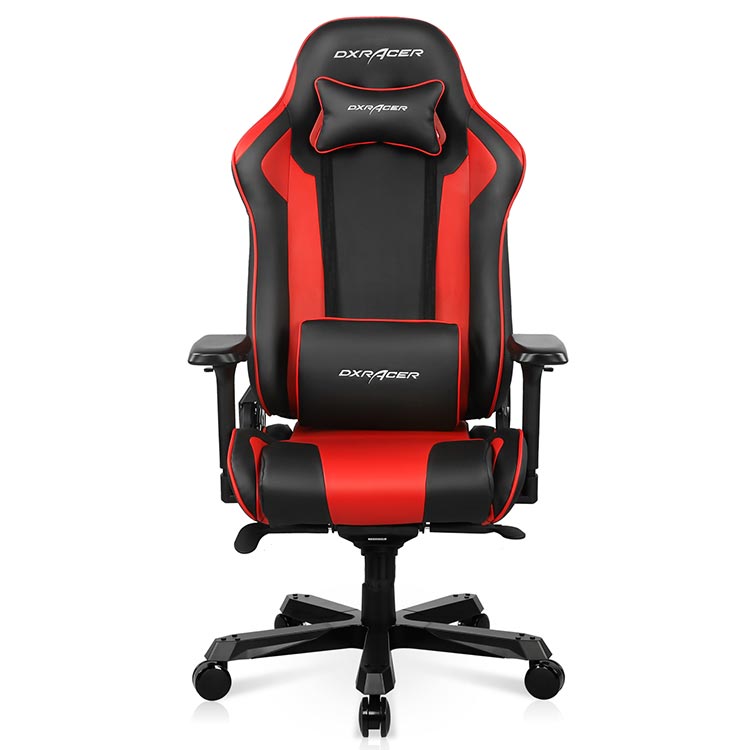dxracer gaming chair king series black red 01