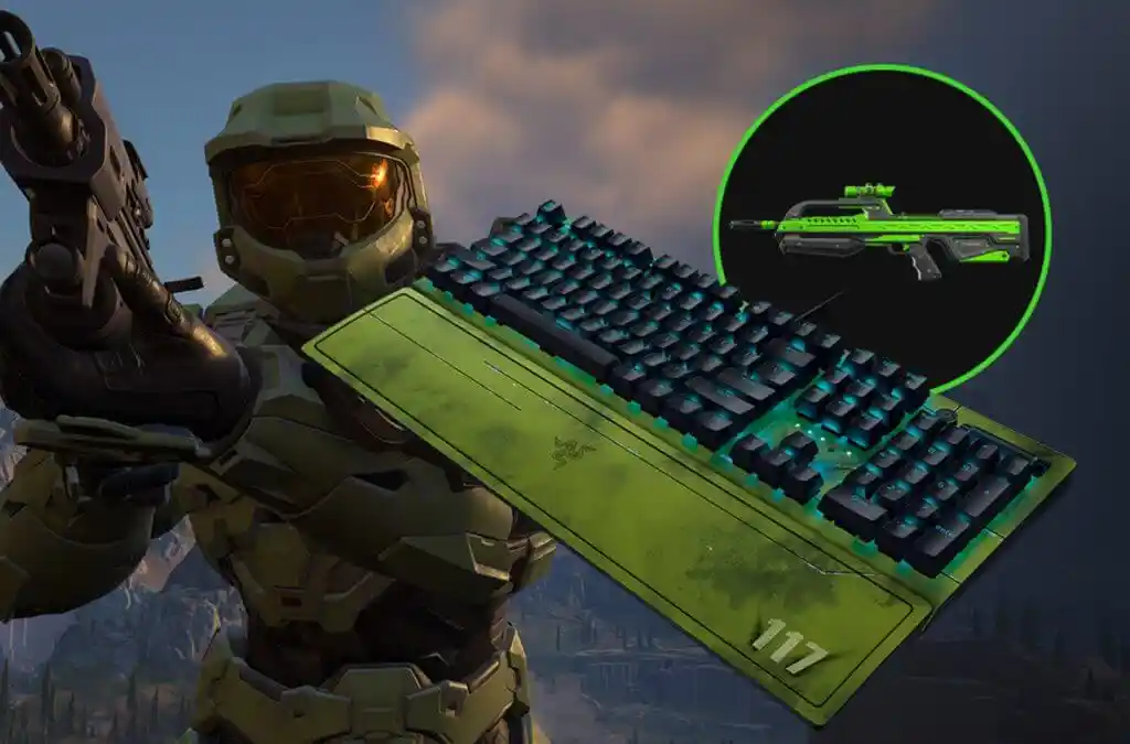 کیبورد گیمینگ Razer مدل BlackWidow V3 Halo Infinite