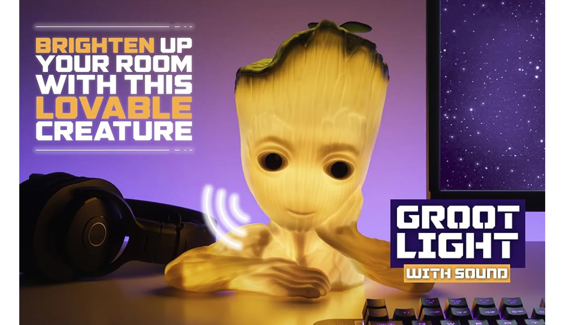  لامپ Paladone طرح Groot - سخنگو
