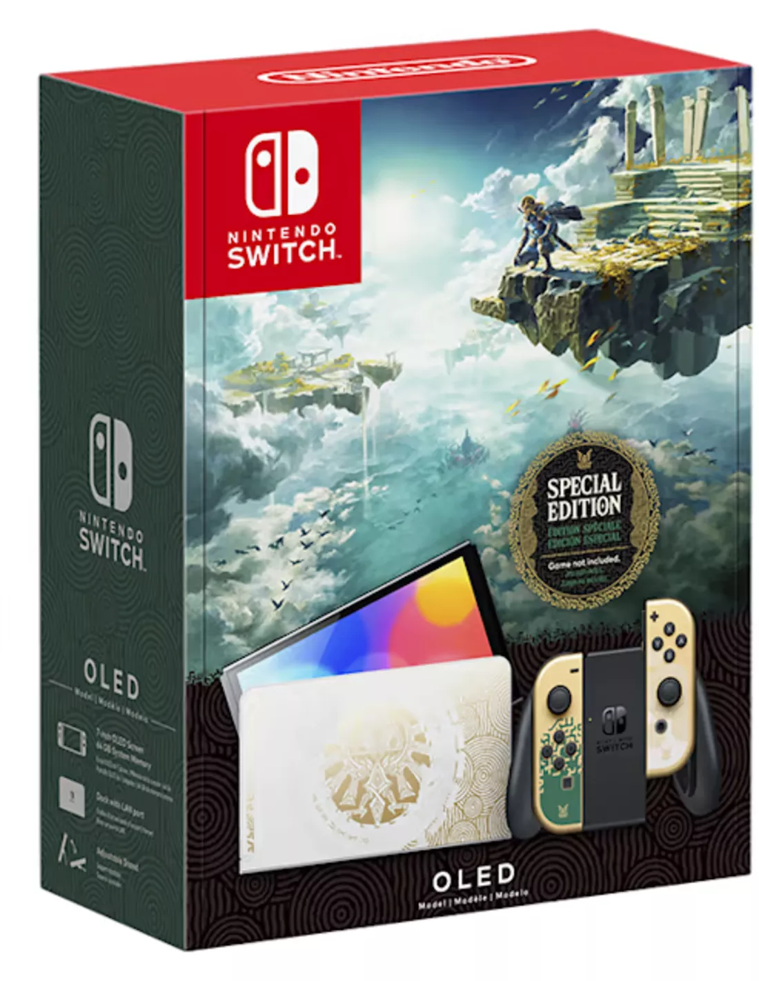 console nintendo switch oled legend of zelda tears of the kingdom edition special edition