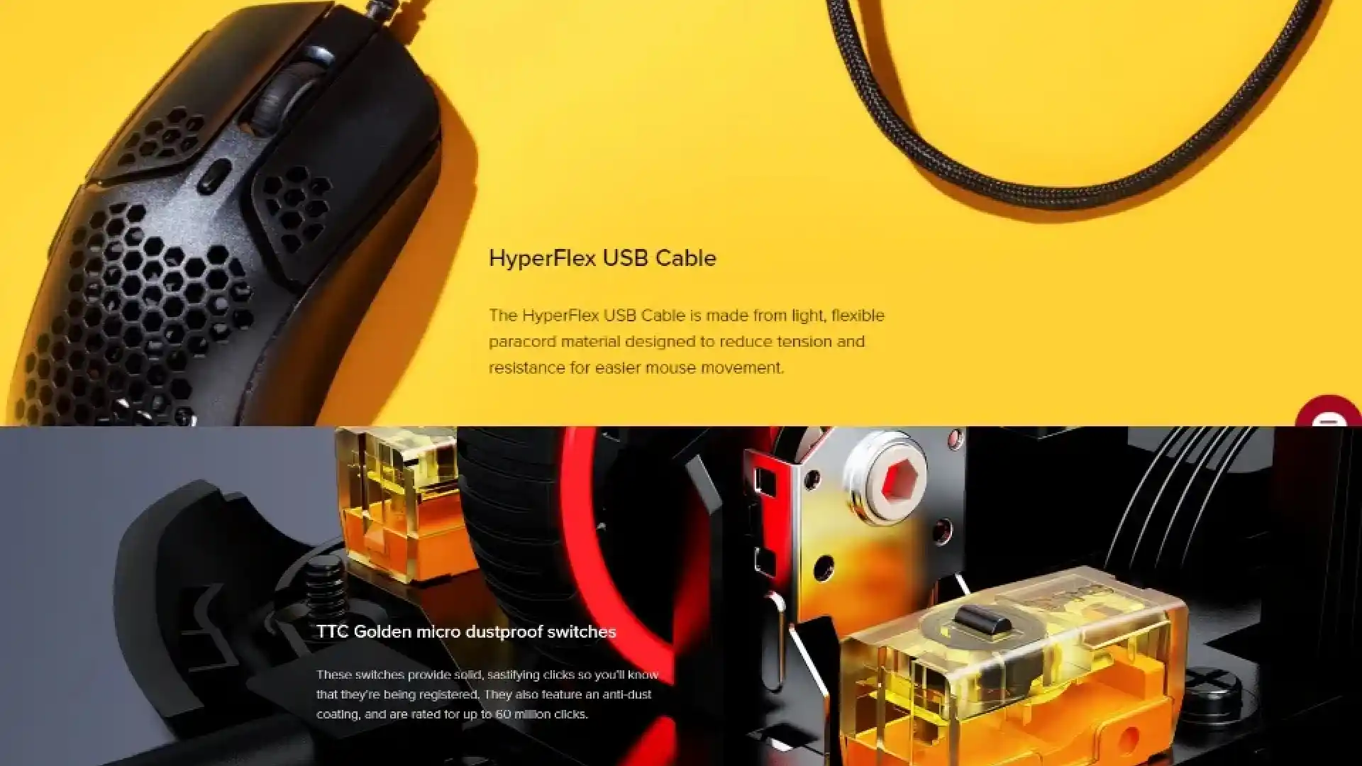 موس گیمینگ HyperX مدل Pulsefire Haste