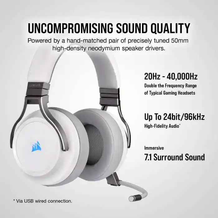 خرید هدست Corsair VIRTUOSO RGB Wireless High Fidelity