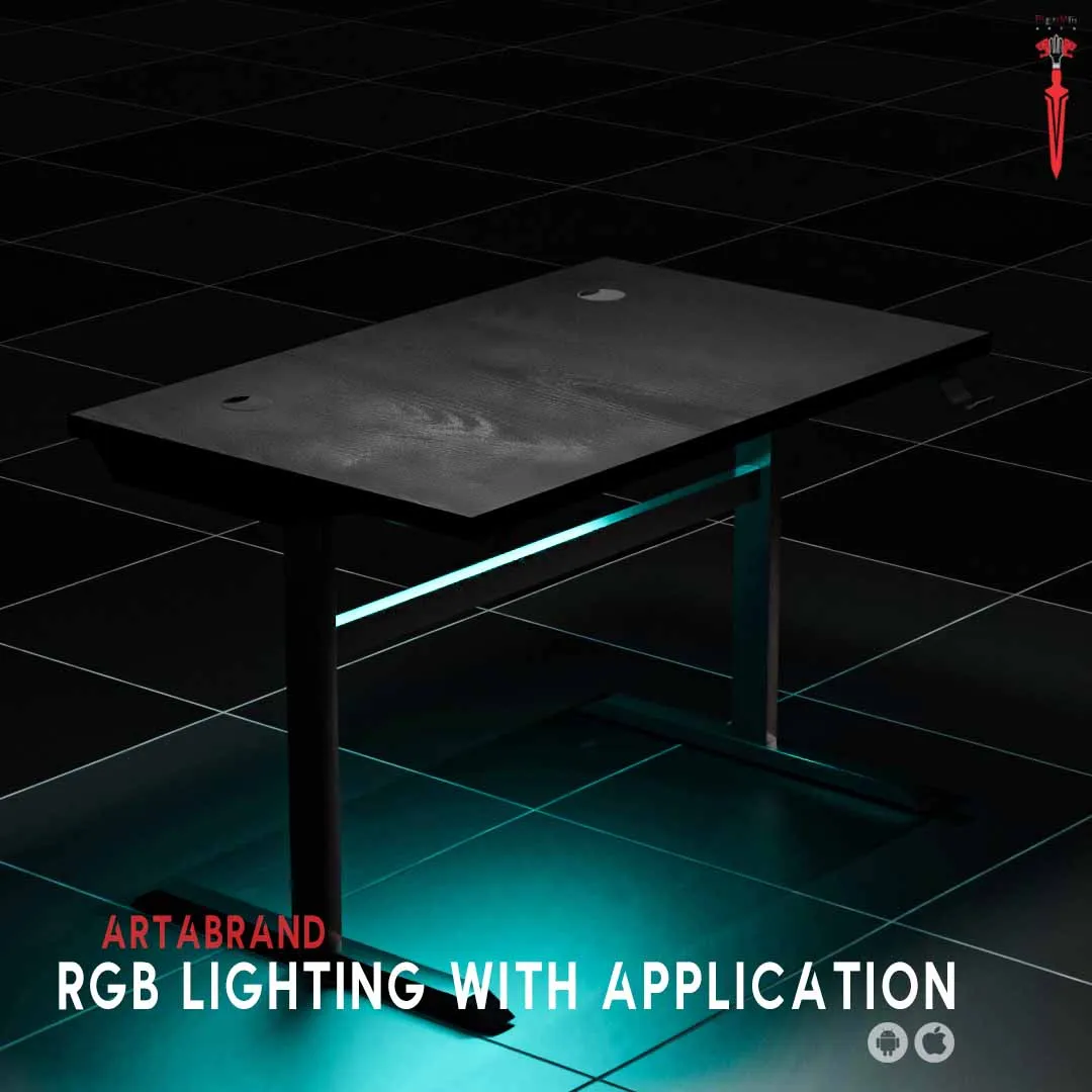 میز گیمینگ TITAN RGB Ghost Edition - مشکی