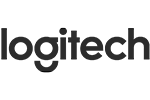 logitech logo black and white 1 2