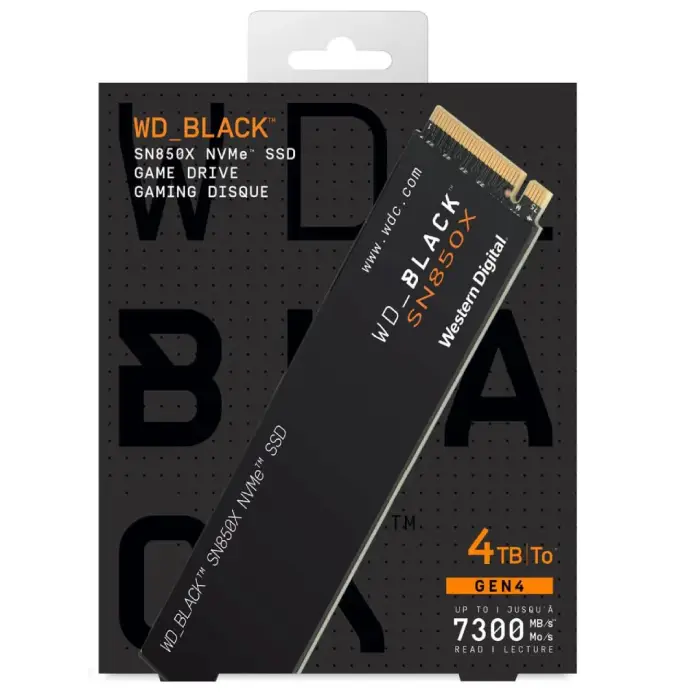 خرید حافظه SSD وسترن دیجیتال مدل WD_BLACK SN850X ظرفیت ۴ ترابایت