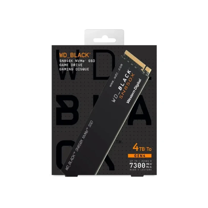 حافظه SSD وسترن دیجیتال مدل WD_BLACK SN850X ظرفیت ۴ ترابایت