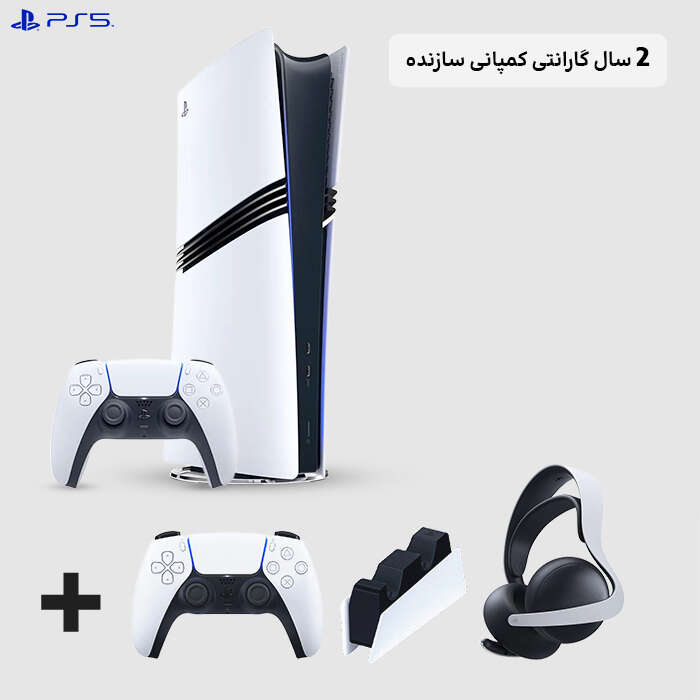 ps5 slim pro and controller and charger and headset 1