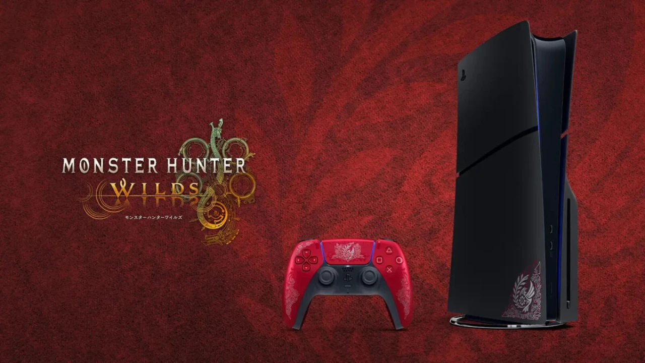 دسته ps5 طرح monter hunter wilds