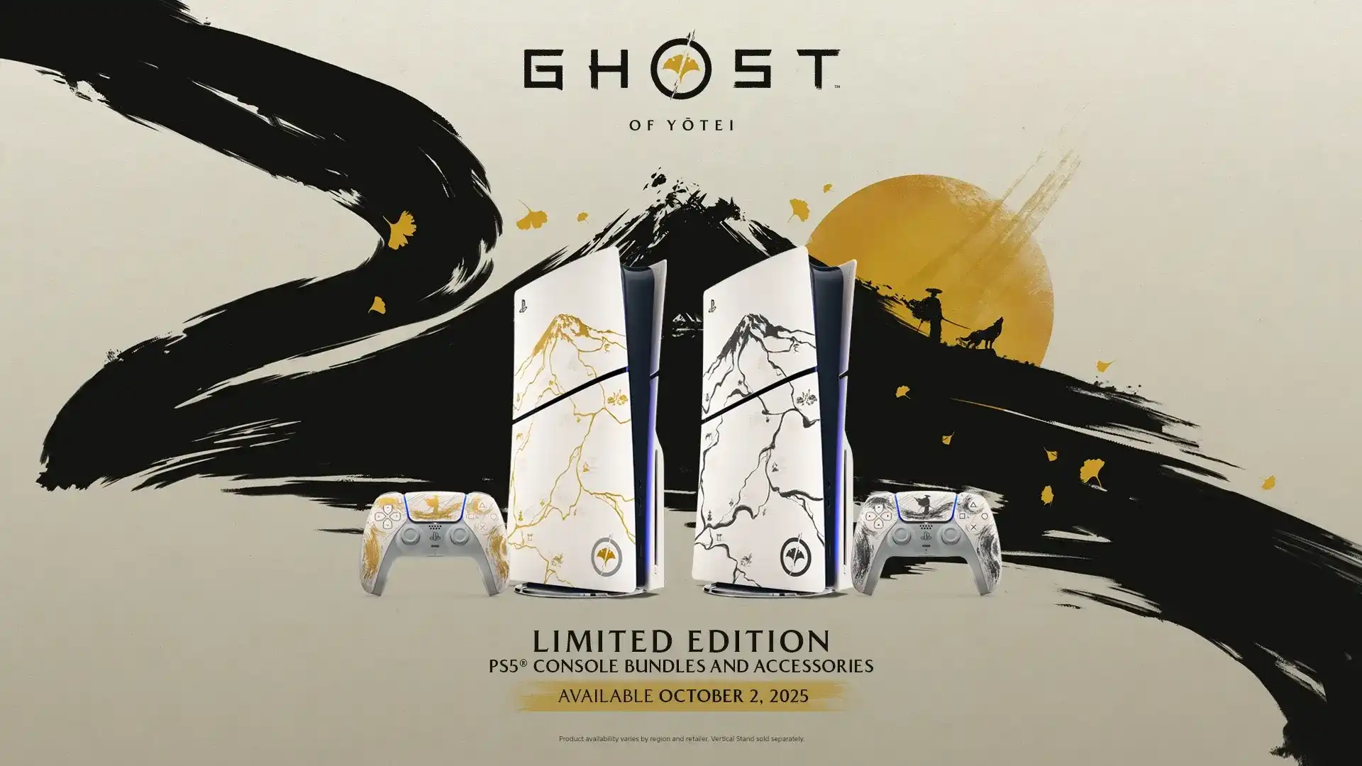 باندل PS5 اسلیم طرح GHOST OF YOTEI نسخه محدود