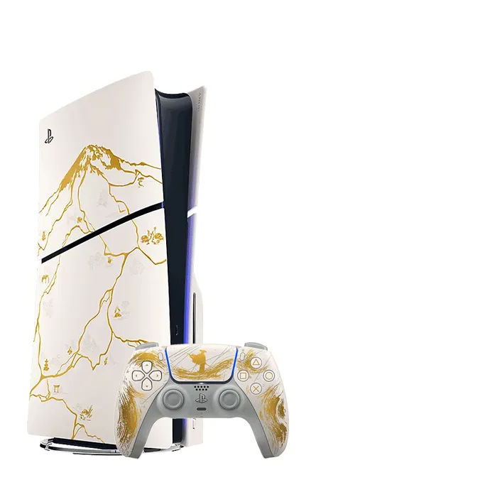 کنسول پلی استیشن 5 اسلیم استاندارد 2016 اروپا باندل Ghost of yotei با 2 سال گارانتی - طلایی
