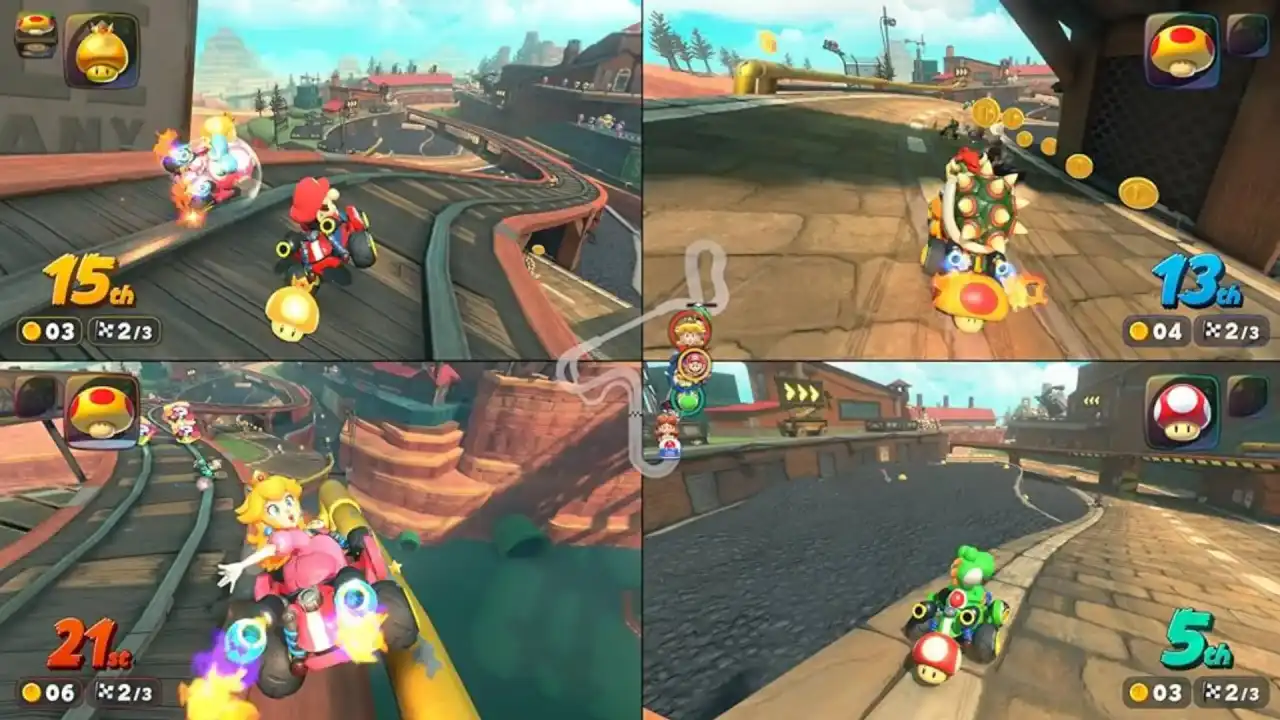 گیم‌پلی بازی Mario Kart World برای نینتندو سوییچ ۲