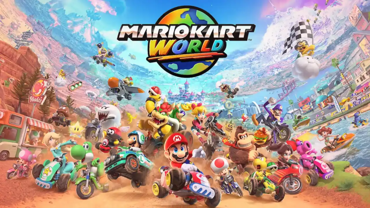 پوستر رسمی بازی Mario Kart World برای نینتندو سوییچ ۲