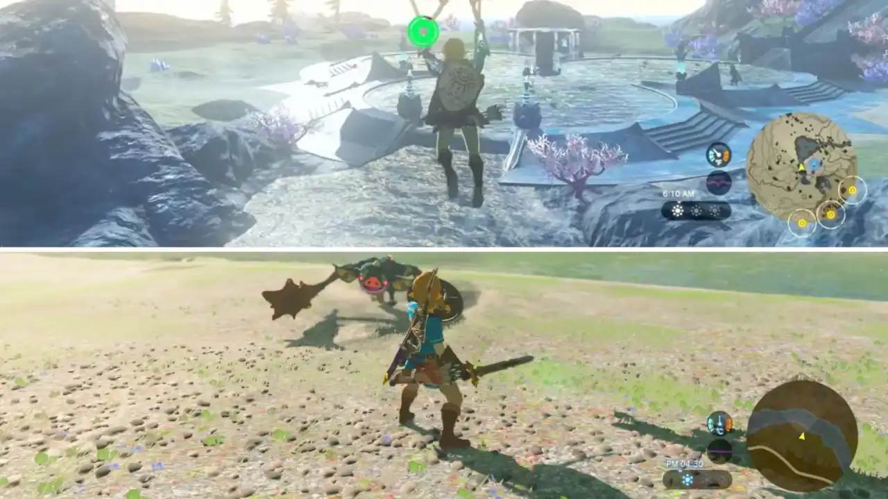 گیم پلی بازی The Legend of Zelda: Breath of the Wild برای نینتندو سوییچ ۲