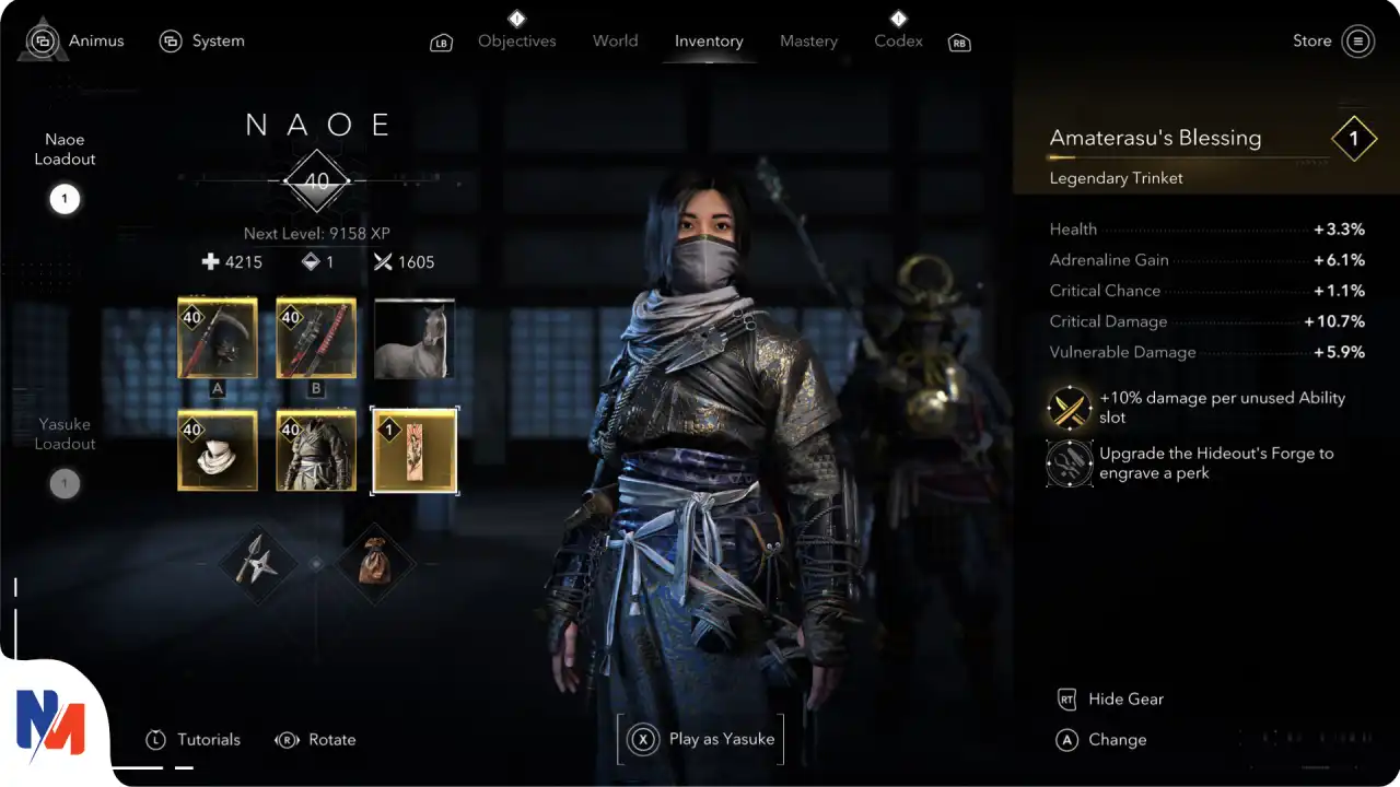 ترفندهای استفاده از آیتم‌های بازی Assassin's Creed Shadows