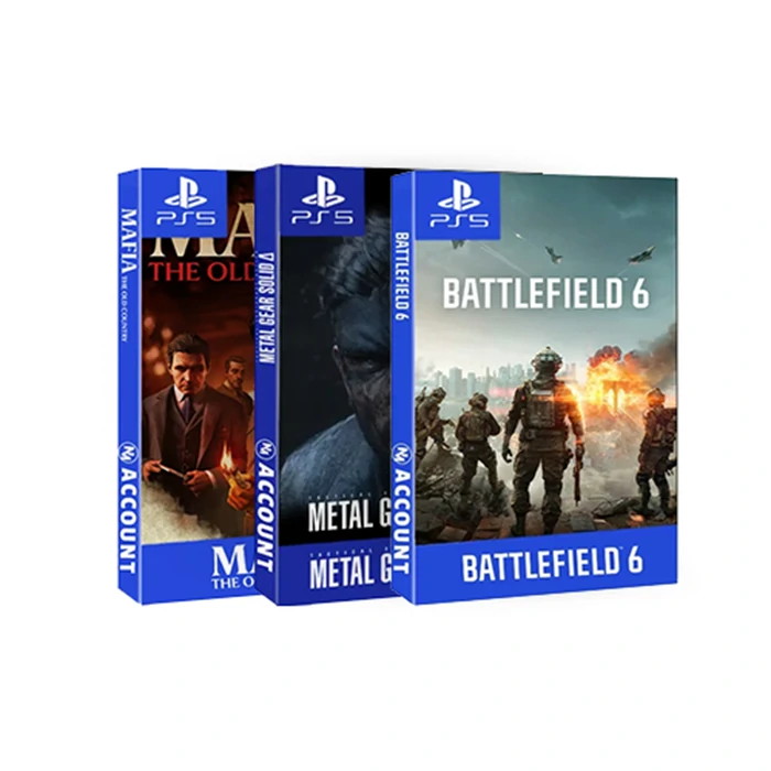 پکیج اکانت قانونی بازی‌های Battlefield 6، Metal Gear Solid Delta و Mafia The old country برای PS5