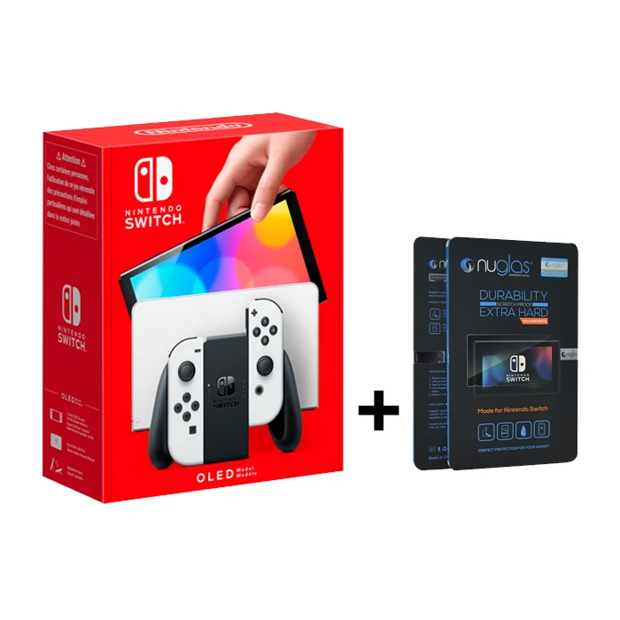Nintendo Switch Oled White به همراه هدیه + گارانتی نخل سرویس 1 ساله پلاس
