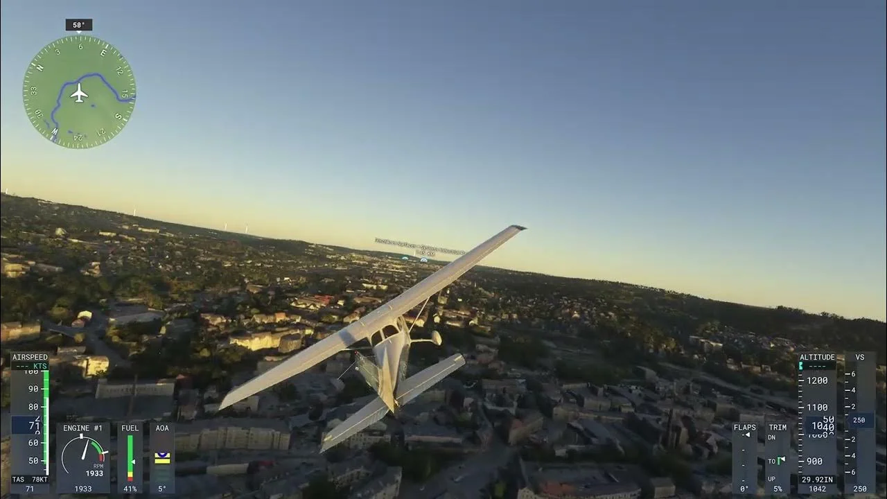شبیه‌سازی شهرها در بازی microsoft flight simulator 2024 برای PS5