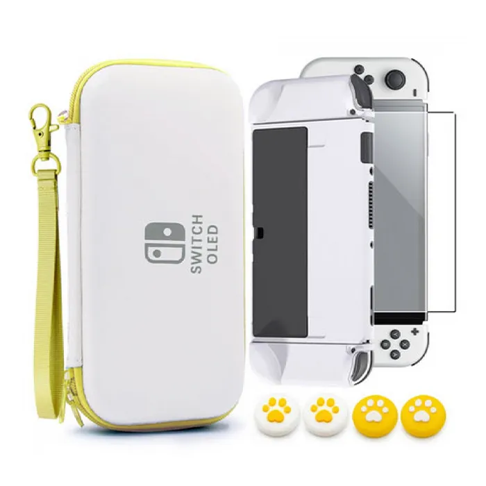 کیف محافظ اورجینال برای Nintendo Switch OLED سفید زرد