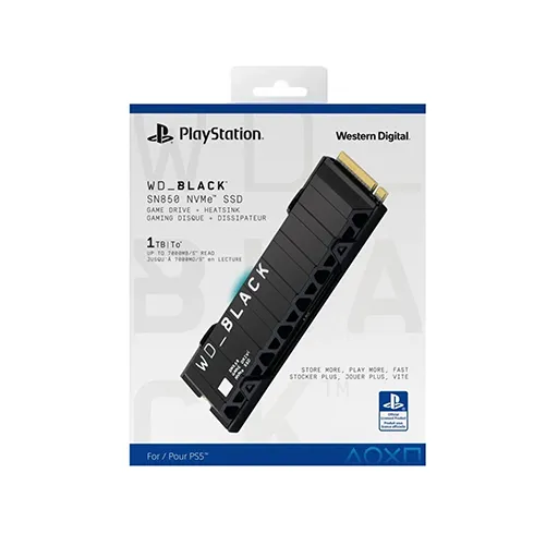 حافظه اس اس دی ۲ ترابایت WD_BLACK NVMe SN850 برای PS5