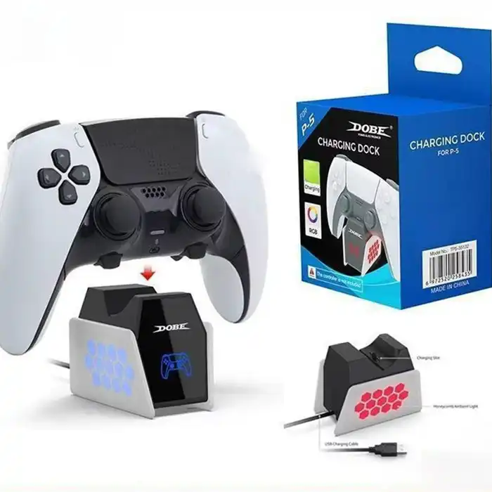 پایه شارژر دسته بازی PS5 دابی برای دوال سنس