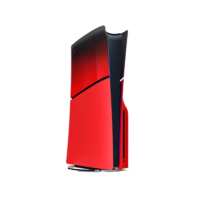 فیس پلیت اورجینال پلی استیشن 5 اسلیم Hyperpop Techno Red فیس پلیت PS5 اسلیم طرح Hyperpop Techno Red