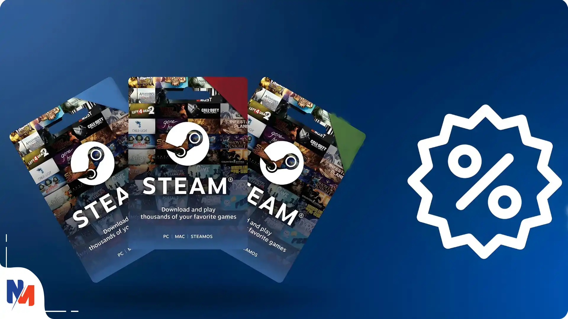 خرید گیفت کارت استیم 5 دلاری