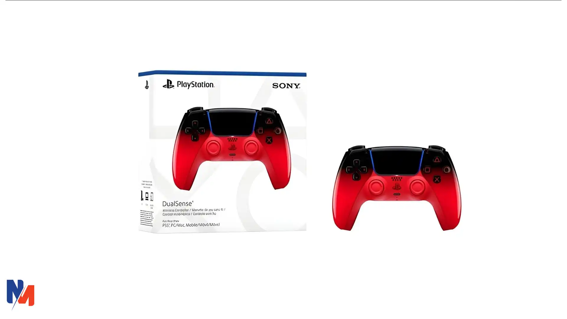 خرید دسته PS5 طرح Hyperpop Techno Red