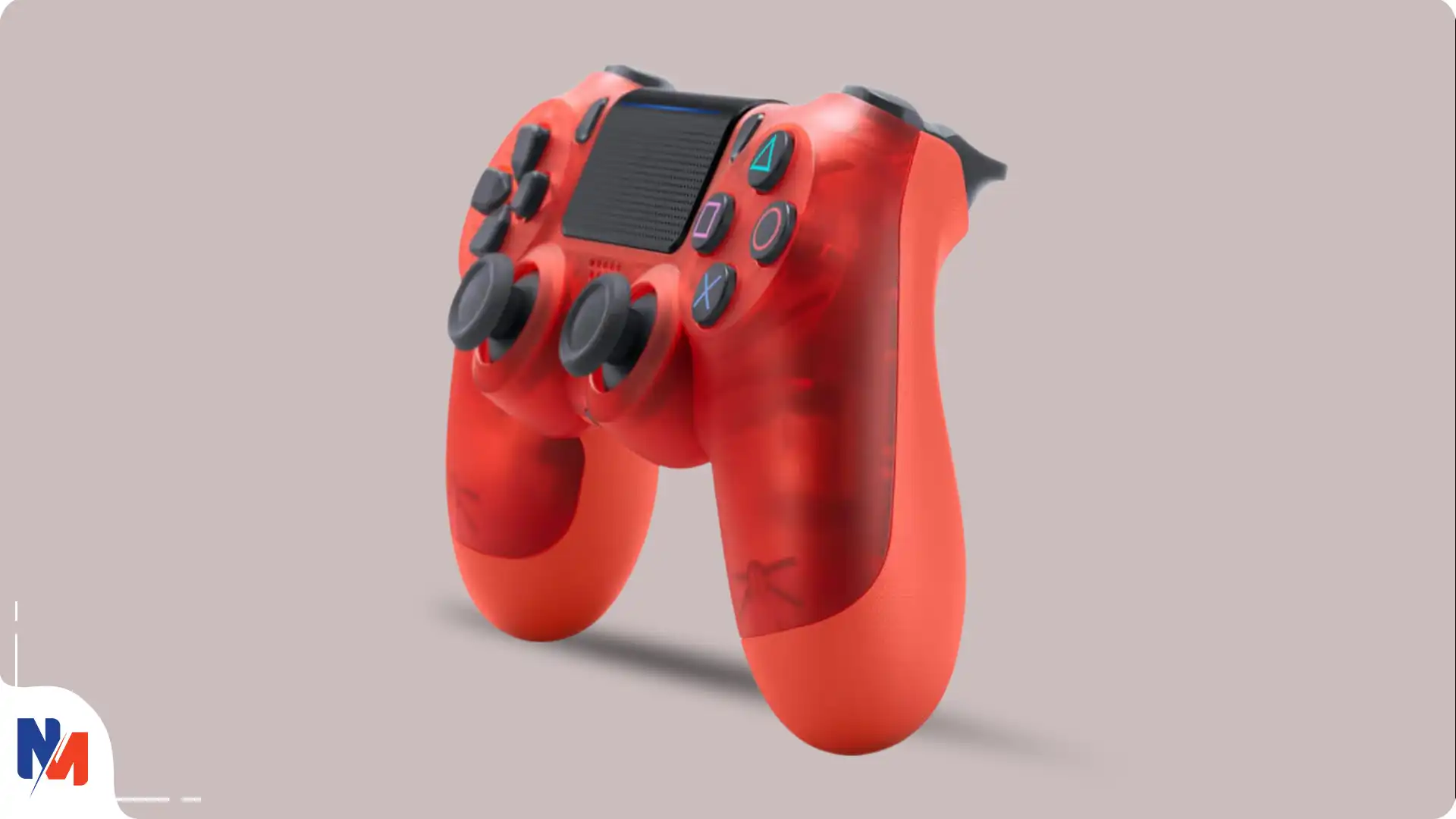بررسی دسته PS4 کریستالی قرمز (های کپی)