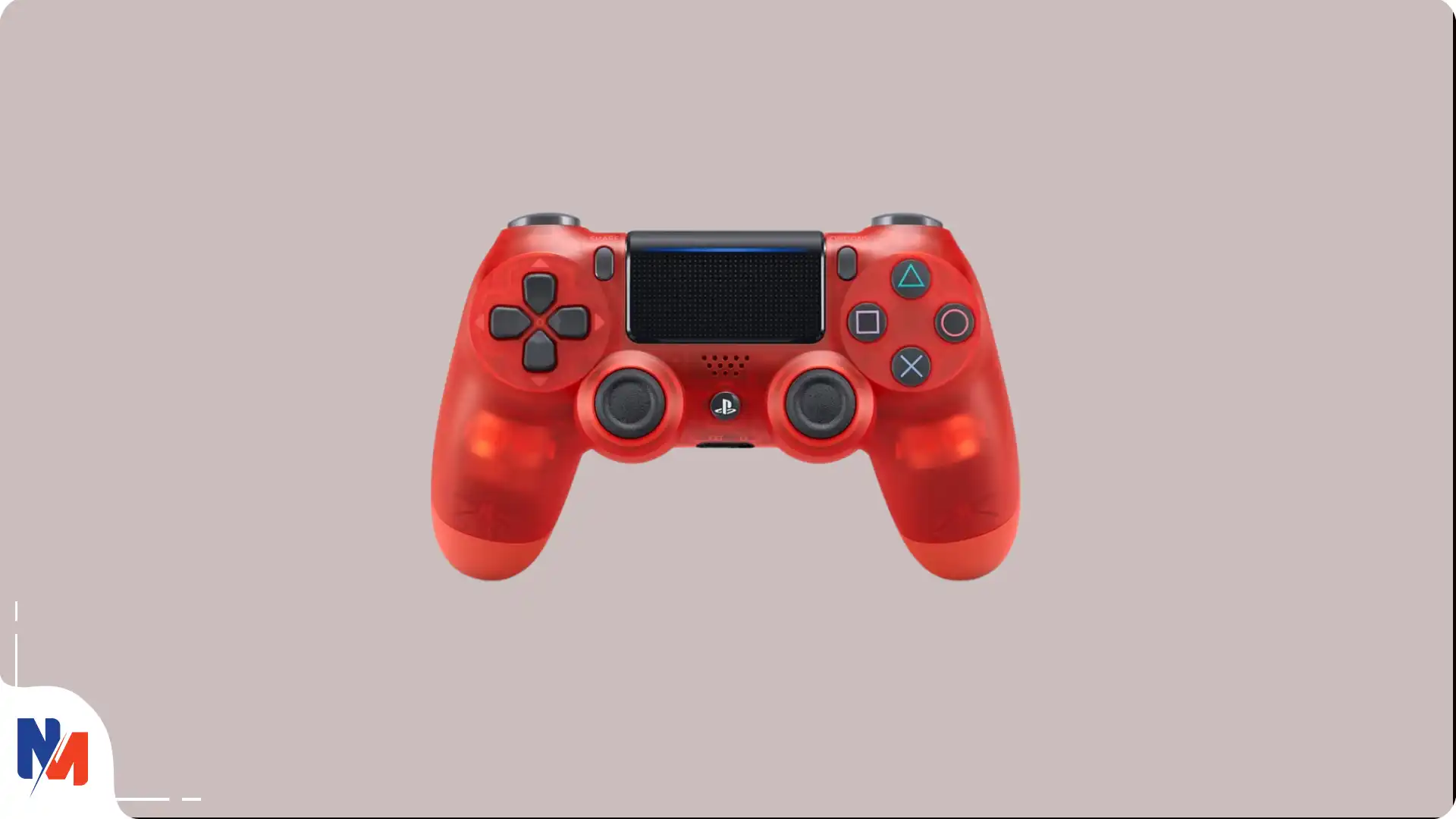 خرید دسته PS4 کریستالی قرمز (های کپی)
