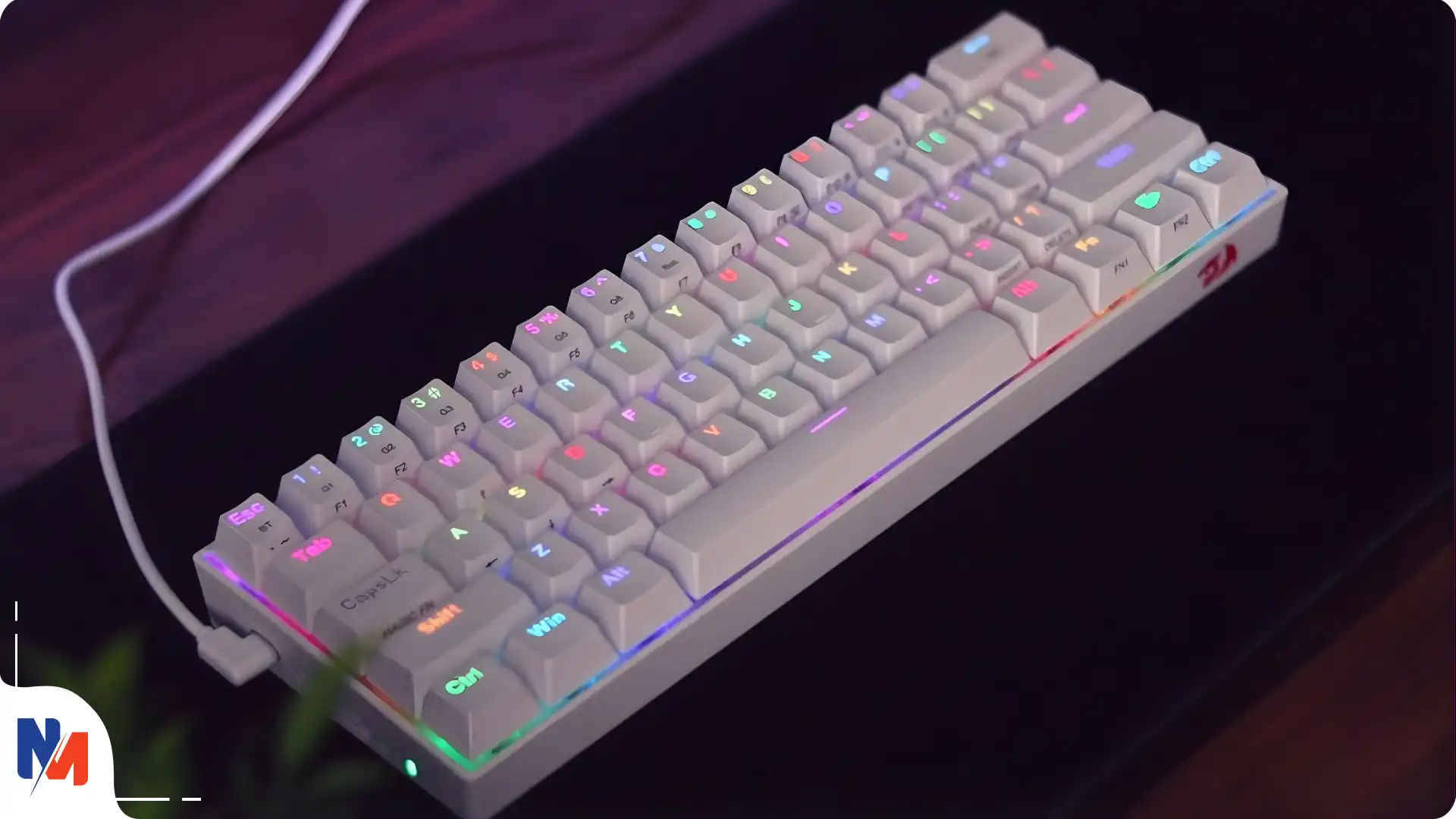 قیمت کیبورد گیمینگ ردراگون مدل K530 PRO سفید