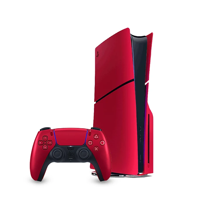 باندل دسته و فیس پلیت Volcanic Red باندل فیس پلیت PS5 و دسته PS5 volcanic red