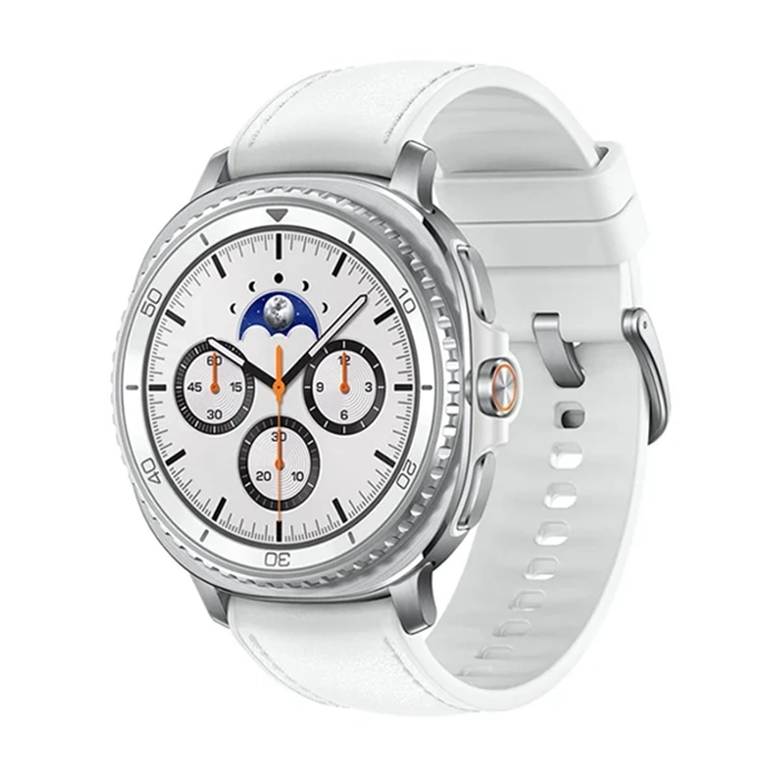 ساعت هوشمند SAMSUNG مدل Galaxy Watch 8 Classic بند چرمی - رنگ سفید