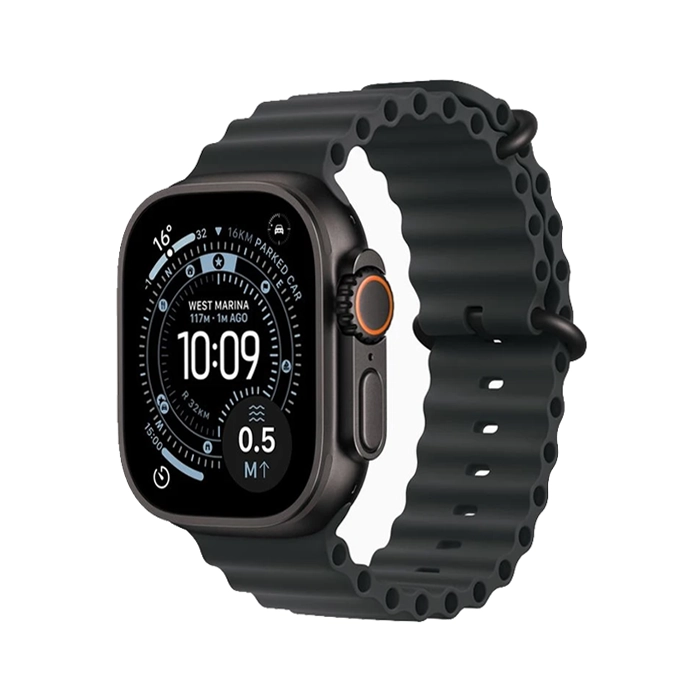 ساعت هوشمند Apple مدل Ultra 3 Black Titanium Case با بند Ocean ساعت هوشمند Apple مدل Ultra 3 Black Titanium Case با بند Ocean