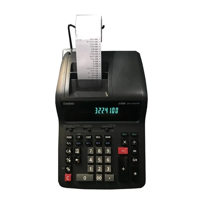 ماشین حساب کاسیو مدل DR-120 TM چاپی ماشین حساب کاسیو مدل DR-120 TM چاپی