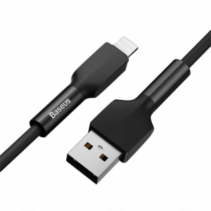 کابل فست شارژ باسئوس USB-A به لایتنینگ  مدل Silica Gel