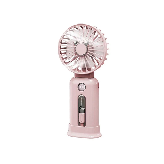 پنکه شارژی قابل حمل و پاور بانک گرین لاین مدل Wind Mate Pink پنکه شارژی قابل حمل و پاور بانک گرین لاین مدل Wind Mate Pink