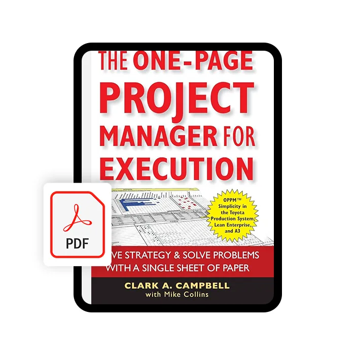 کتاب الکترونیکی The One-Page Project Manager for Execution کتاب الکترونیکی The One-Page Project Manager for Execution