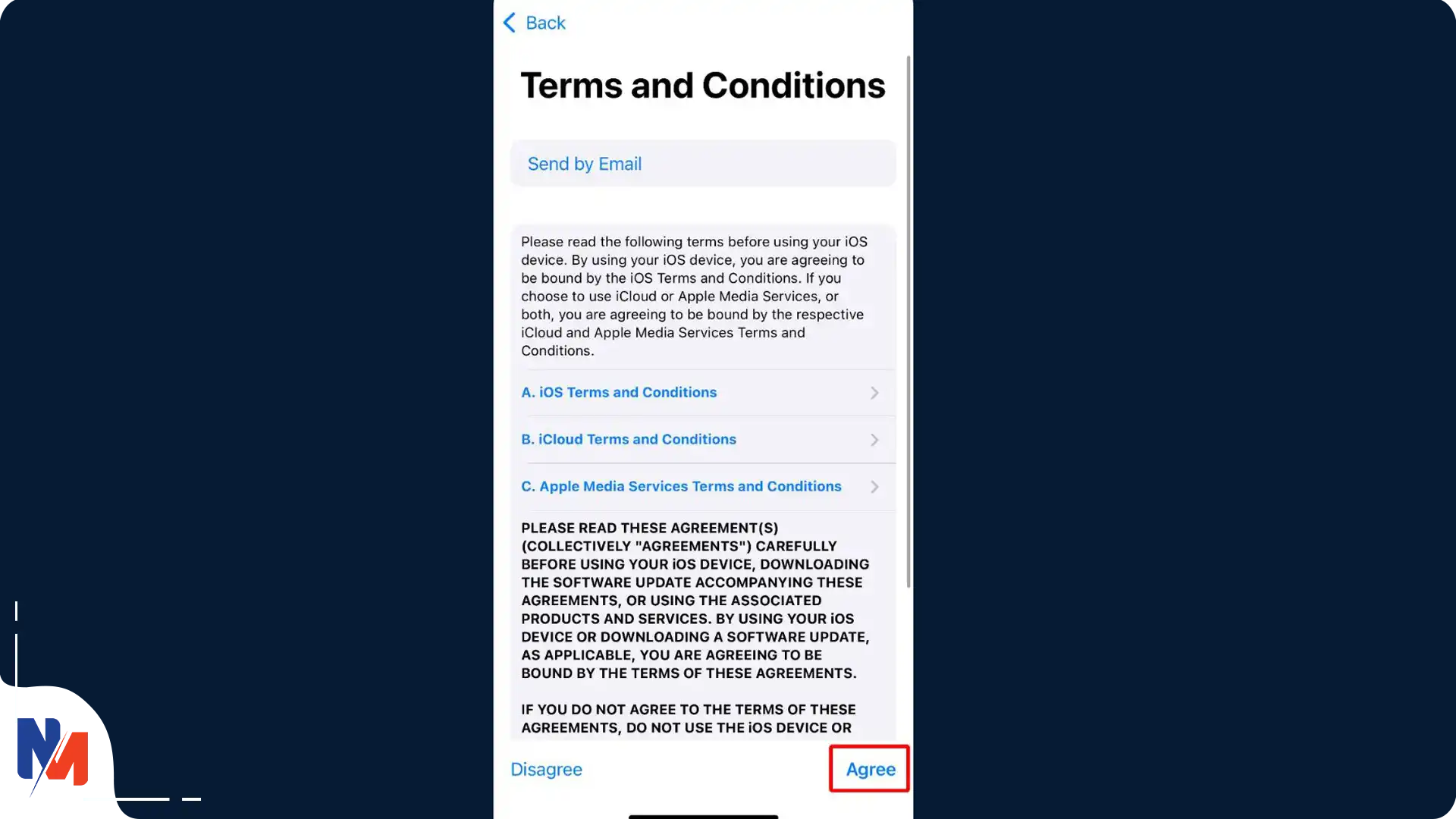 آموزش ساخت اپل آیدی؛ راهنمای ۰ تا ۱۰۰ ساخت Apple ID رایگان پذیرش قوانین و ساخت حساب اپل آیدی