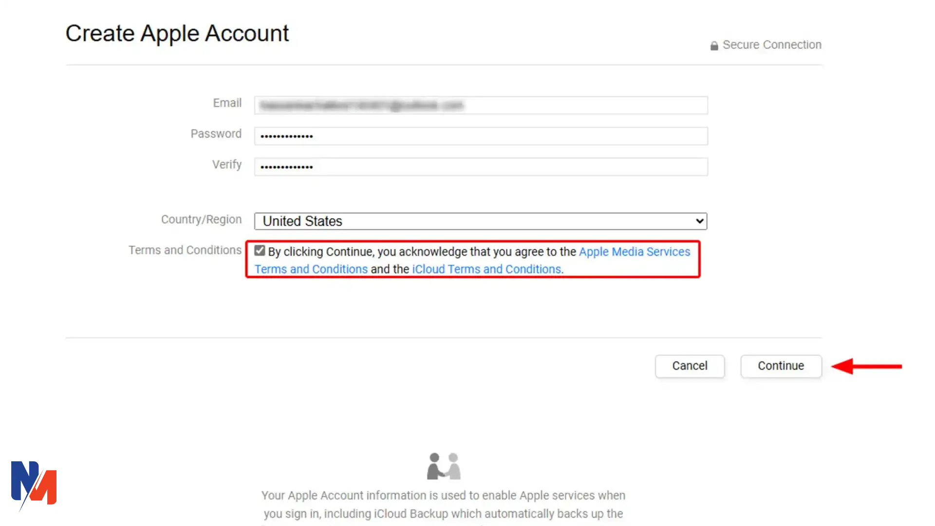 آموزش ساخت اپل آیدی؛ راهنمای ۰ تا ۱۰۰ ساخت Apple ID رایگان وارد کردن ایمیل برای ساخت اپل آیدی