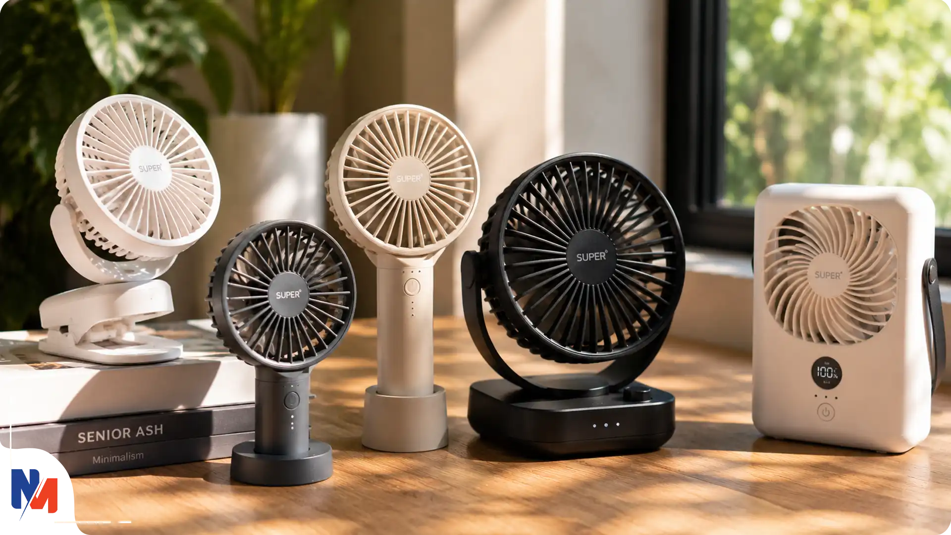 پنکه شارژی قابل حمل و رومیزی کالامان مدل Handheld Fan لوازم کمپ