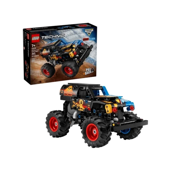 ساختنی لگو تکنیک مدل 42219 مانستر Jam Grave Digger آتش و یخ اورجینال