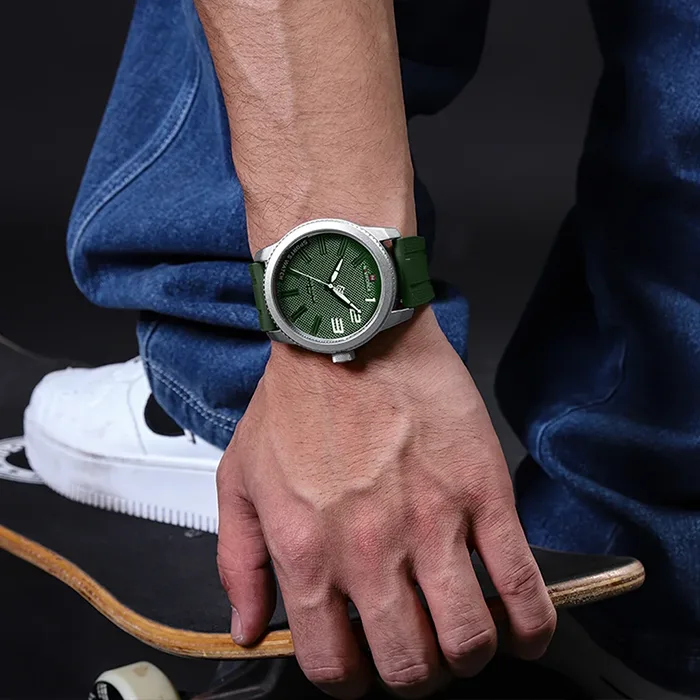 ساعت مچی مردانه نیوی فورس NAVIFORCE NF9202 S/W/GN
