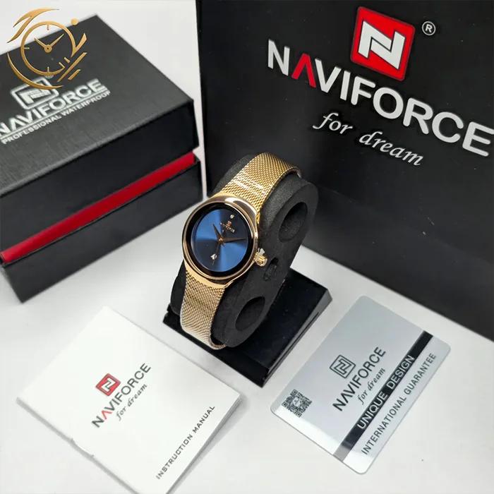 ساعت مچی زنانه نیوی فورس مدل NAVIFORCE NF5004 RG/BE/RG