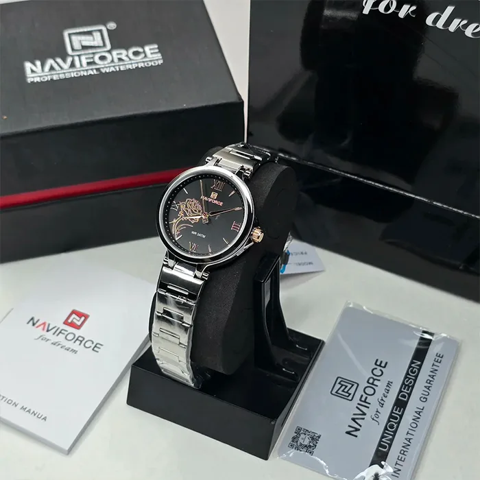 ساعت مچی زنانه نیوی فورس مدل NAVIFORCE NF5060 S/B