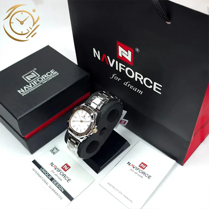 ساعت مچی زنانه نیوی فورس مدل NAVIFORCE NF5069 S/W/S