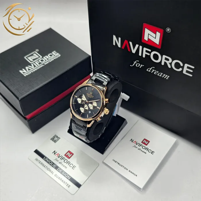 ساعت مچی مردانه نیوی فورس NAVIFORCE NF8076 RG/B/B
