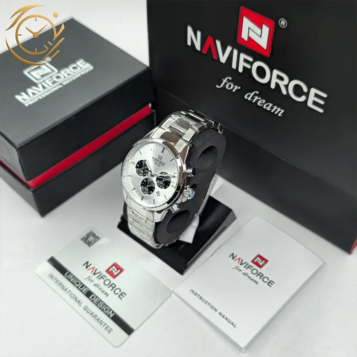ساعت مچی مردانه نیوی فورس NAVIFORCE NF8076 S/W/S